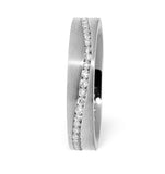 Lucy Swirl 18k White Gold Diamond Wedding Ring 0.55ct G/vs