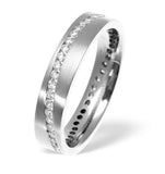 Lucy Swirl Platinum Wedding Ring 0.55ct Gvs