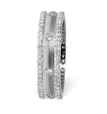 Chloe 2 Row 18k White Gold Diamond Wedding Ring 1.30ct G/vs