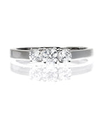 Ellie Platinum 3 Stone Diamond Ring 0.50ct G/vs