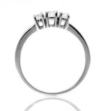 Ellie Platinum 3 Stone Diamond Ring 0.50ct H/si