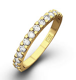 15 Stone Chloe 18k Gold Diamond Half Eternity 1.50ct H/si