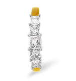 Lucy 18k Gold 5 Stone Princess Diamond Eternity Ring 1.00ct H/si