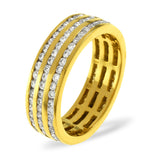 Eternity Ring Amy 18k Gold Diamond 1.50ct H/si