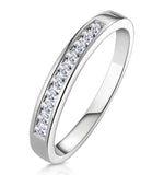 Rae Half Eternity Ring 0.20ct Diamond 9k White Gold