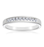 Rae Half Eternity Ring 0.20ct Diamond 9k White Gold