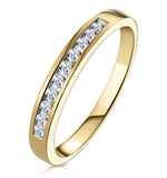 Rae Half Eternity Ring 0.25ct Diamond 9k Yellow Gold