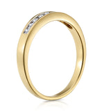 Rae Half Eternity Ring 0.25ct Diamond 9k Yellow Gold