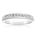 Rae Platinum Diamond Half Band Eternity Ring 0.25ct G/vs