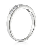 Rae Platinum Diamond Half Band Eternity Ring 0.25ct G/vs