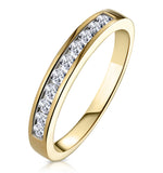 Rae Half Eternity Ring 0.33ct Diamond 9k Yellow Gold