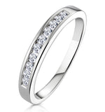 Rae Half Eternity Ring 0.33ct Diamond 9k White Gold