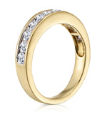 Rae Half Eternity Ring 0.75ct Diamond 9k Yellow Gold