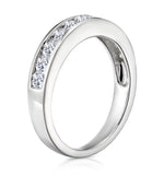 Rae Half Eternity Ring 0.75ct Diamond 9k White Gold