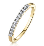 Diamond Wedding Ring 0.15ct Diamond 9k Yellow Gold