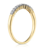 Diamond Wedding Ring 0.15ct Diamond 9k Yellow Gold