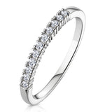 Diamond Wedding Ring 0.15ct Claw Set Diamond 9k White Gold