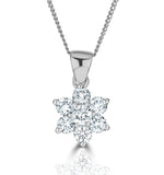 0.50ct G/vs Diamond And Platinum Pendant Necklace - Fr27-72xus