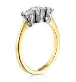 Emily 18k Gold 3 Stone Diamond Ring 0.75ct H/si