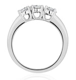 Chloe Platinum 3 Stone Diamond Ring 1.00ct G/vs