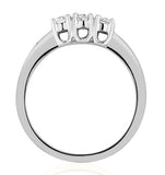 Chloe Platinum 3 Stone Diamond Ring 0.30ct H/si
