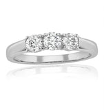 Chloe Platinum 3 Stone Diamond Ring 0.75ct G/vs