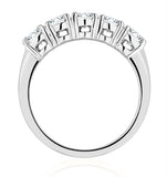 Chloe 18k White Gold 5 Stone Diamond Eternity Ring 1.00ct H/si