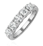 Chloe Platinum 5 Stone Lab Diamond Eternity Ring 1.00ct G/vs