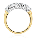 Chloe 18k Gold 5 Stone Diamond Eternity Ring 1.00ct H/si
