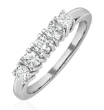 Chloe Platinum 5 Stone Diamond Eternity Ring 0.50ct G/vs