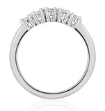 Chloe Platinum 5 Stone Diamond Eternity Ring 0.50ct H/si