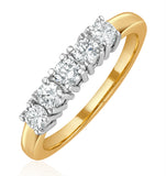 Chloe 18k Gold 5 Stone Diamond Eternity Ring 0.50ct H/si