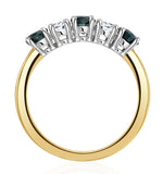 Sapphire 0.90ct And Diamond Ring 0.40ct 18k Gold Ft26