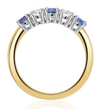 Tanzanite 0.75ct And Diamond Ring 0.40ct 18k Gold Ft26