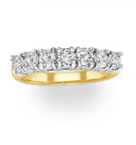 Chloe 18k Gold 7 Stone Diamond Eternity Ring 1.00ct G/vs