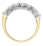Chloe 18k Gold 7 Stone Diamond Eternity Ring 1.00ct H/si