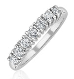 Chloe Platinum 7 Stone Diamond Eternity Ring 0.30ct H/si