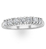 Chloe 18k White Gold 7 Stone Diamond Eternity Ring 0.30ct G/vs