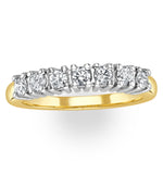 Chloe 18k Gold 7 Stone Diamond Eternity Ring 0.30ct G/vs