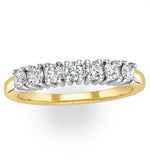 Chloe 18k Gold 7 Stone Diamond Eternity Ring 0.50ct Pk