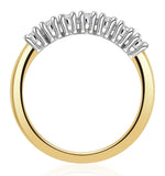 Chloe 18k Gold 7 Stone Diamond Eternity Ring 0.50ct H/si