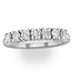 Chloe 18k White Gold 7 Stone Diamond Eternity Ring 0.75ct G/vs