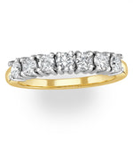 Chloe 18k Gold 7 Stone Diamond Eternity Ring 0.75ct G/vs