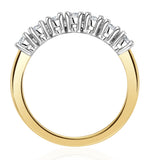 Chloe 18k Gold 7 Stone Diamond Eternity Ring 0.75ct Pk