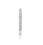 Single Stellato Diamond Hoop Earring 0.09ct In 9k White Gold