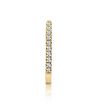 Single Stellato Diamond Encrusted Hoop Earring 0.09ct In 9k Gold
