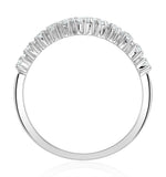 Diamond Wishbone Ring 0.70ct In 18k White Gold