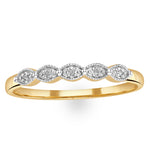 Diamond Wedding Ring 0.02ct Diamond 9k Yellow Gold