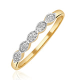 Diamond Wedding Ring 0.02ct Diamond 9k Yellow Gold