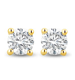 Lab Diamond Stud Earrings 1.00ct H/si Quality In 9k Gold -  5.2mm